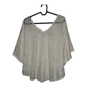 Y2k Lace boho style top